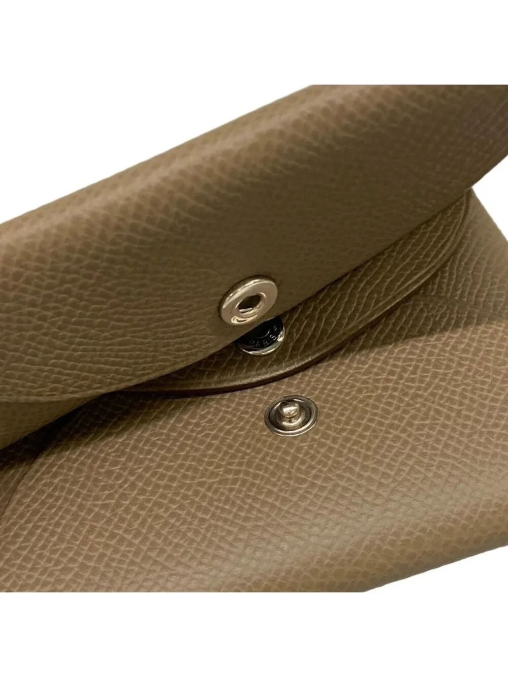 Hermes Coin Purse Calvi Duo Etoupe